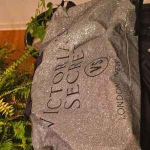 Victoria's Secret Shimmering Silver Tote